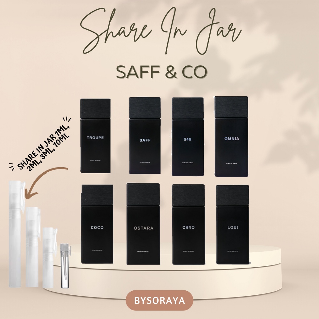 [SHARE IN JAR] SAFF &amp; CO Parfume SAFF OSTARA CHNO OMNIA 540 LOUI COCO TROUPE