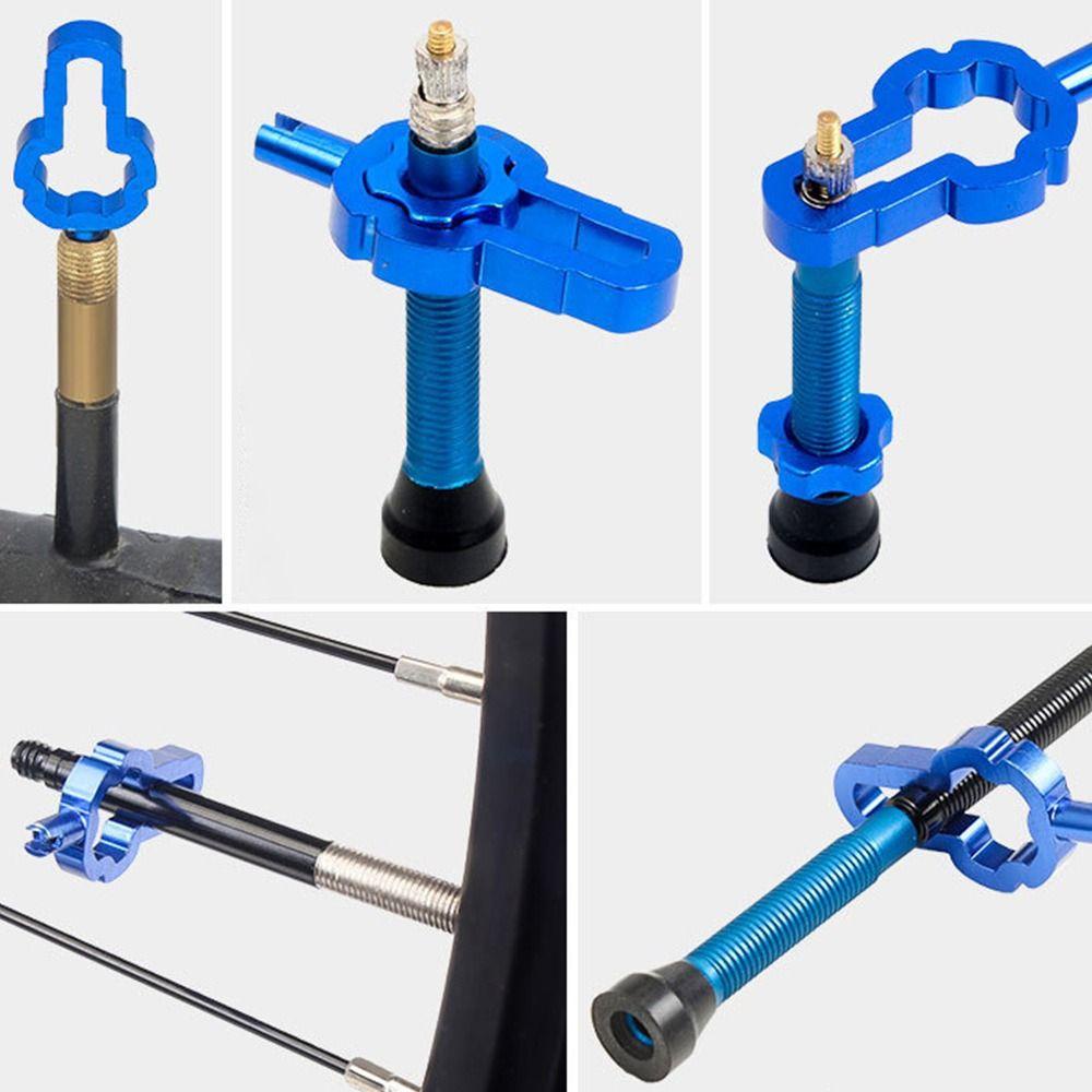 R-FLOWER 2pcs Alat Katup Sepeda Multifungsi Aksesoris Anti-slip Air-Valve Spanner