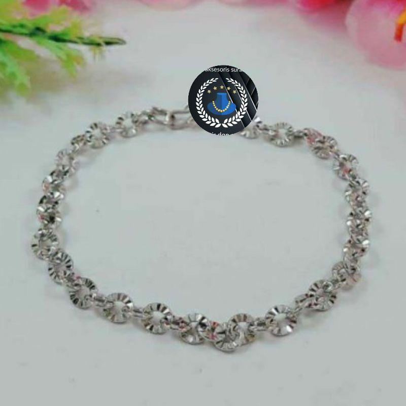 GELANG TANGAN TITANIUM MODEL NURI MOTIF 0.8