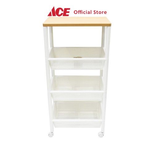 Rak Ace - Keyway Rak 4 Tingkat 47X32X97.2 Cm - Putih