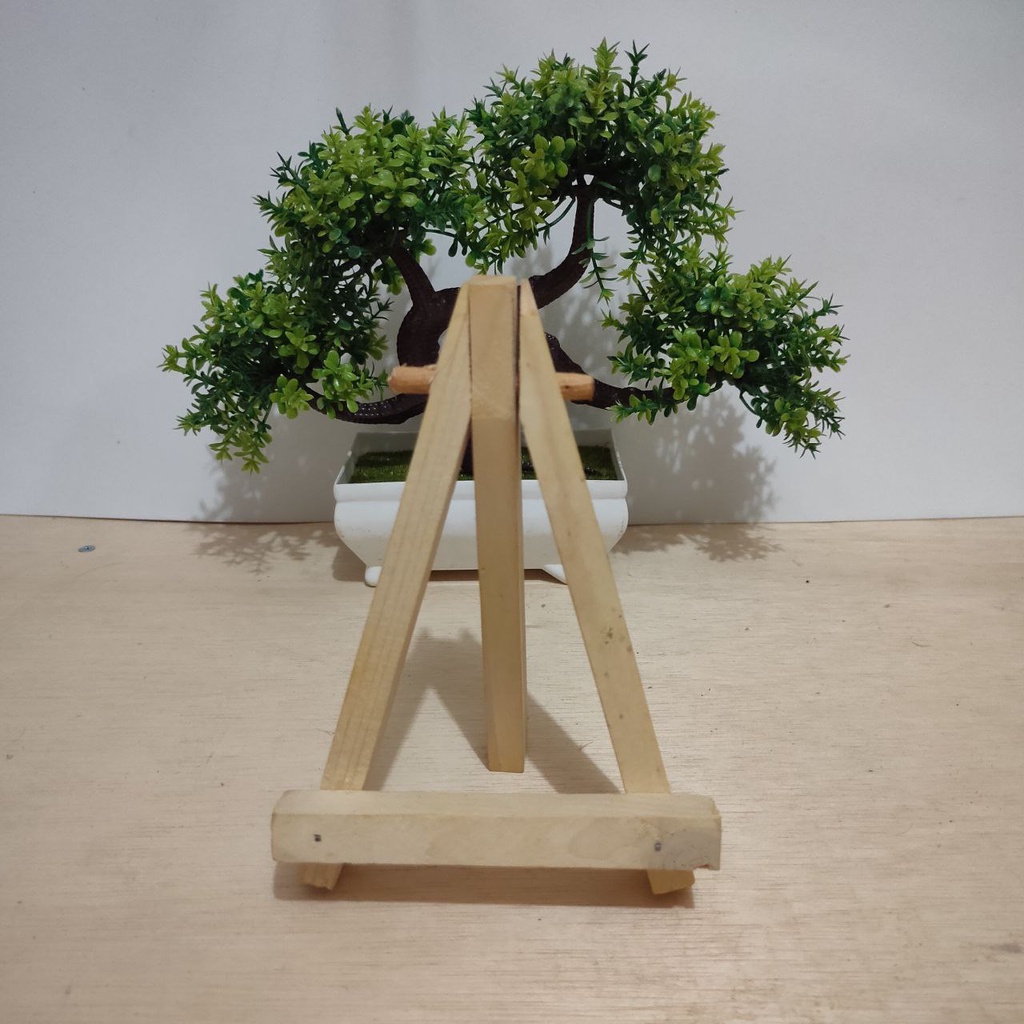 STAND HOLDER HP KAYU / DUDUKAN FOTO KAYU AESTHETIC MURAH