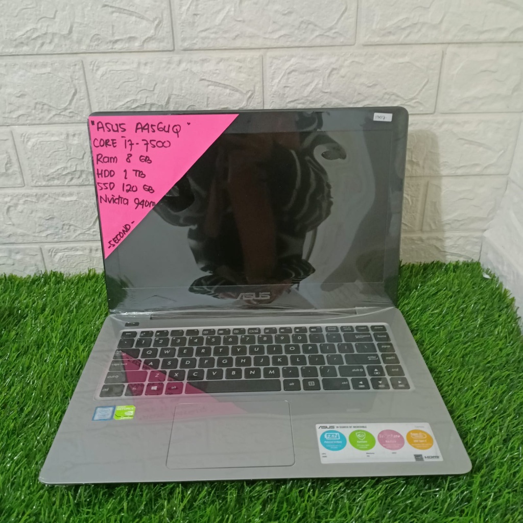 ASUS A456UQ CORE I7-7500 RAM 8GB HDD 1TB SSD 120GB NVDIA 940M 14 INCH