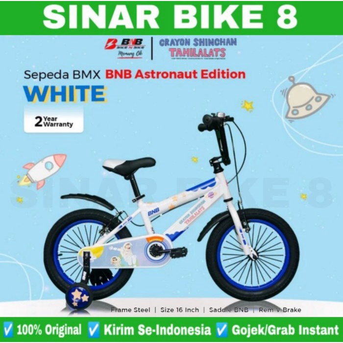 Sepeda Anak Laki Ukuran 16 Inch BMX BNB ASTRONAUT EDITION