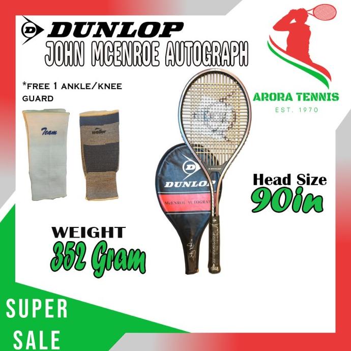 Raket Tenis Tennis Dunlop McEnroe Autograph Mid-Size ORIGINAL