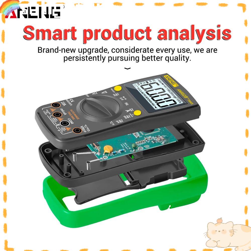 Solighter Digital Smart Multimeter Multifungsi Presisi Tinggi True RMS Dengan Pengukur Tegangan Temprature