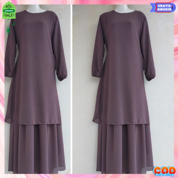 Gamid Ibuibu Pengajian Gamis Maxi Baju Dress Wanita Muslim Dres Jumbo Ibu Ibu Dewasa Long Maxy Dress