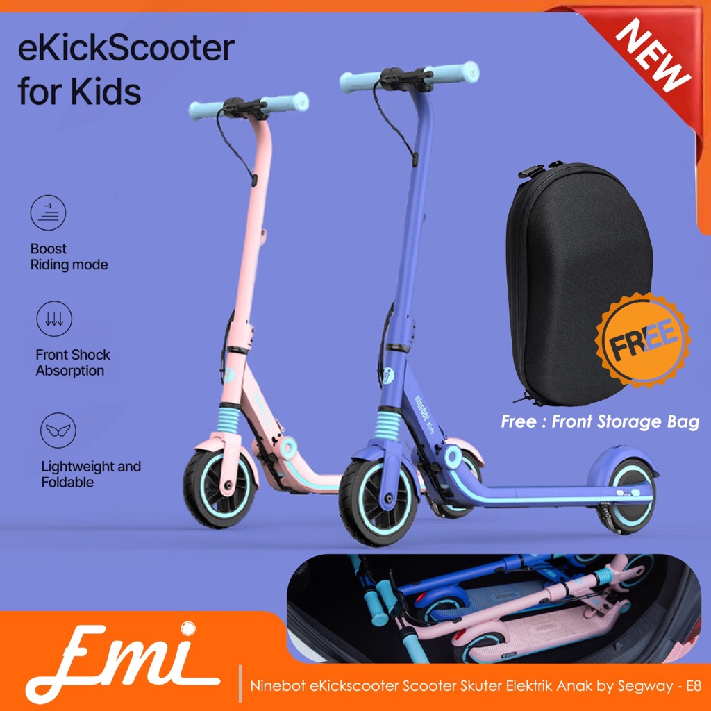 Ninebot eKickscooter Scooter Skuter Elektrik Anak by Segway - E8