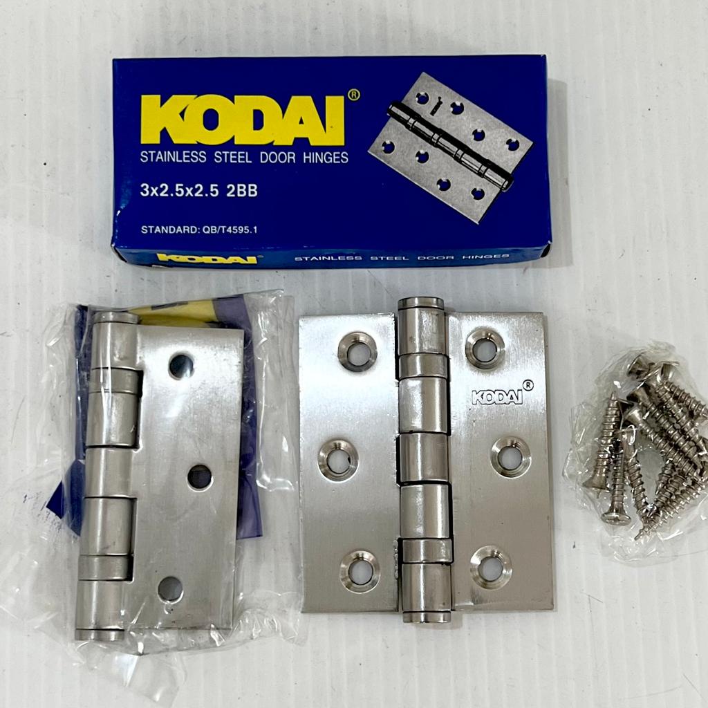 Engsel Stainless Bearing Pintu Jendela Tebal 2.5mm KODAI