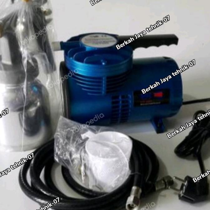 Kompresor Mini Listrik Set Air Compressor Low Pressure Spray Gun (Bjt