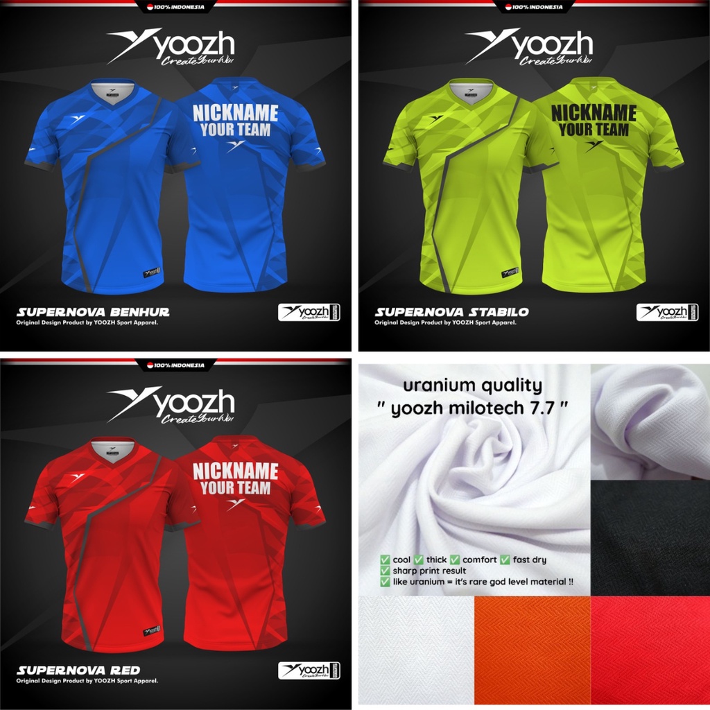 Jersey Baju Badminton Yoozh SUPERNOVA