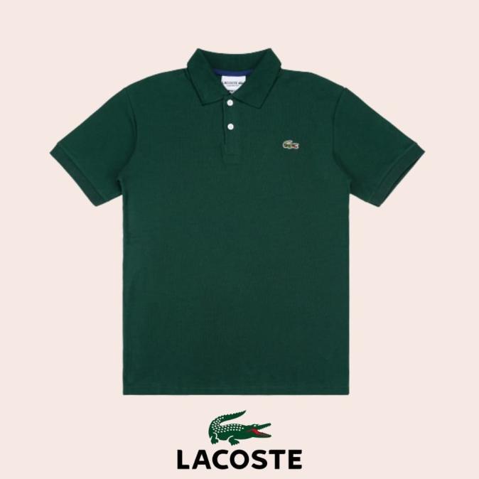 KAOS KERAH KRAH BERKERAH POLO SHIRT POLOS PRIA COTTON HIJAU BOTOL COD