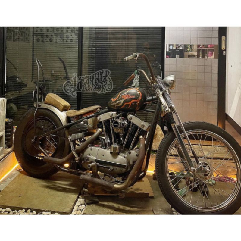 jok chopper bahan kulit sapi asli jok custom