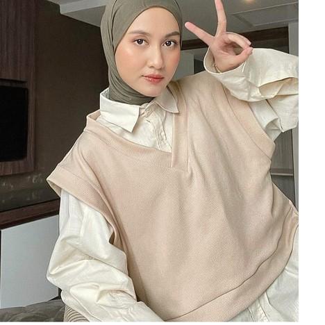Depan1 SYIFA VEST OUTER BASIC APE.STORE