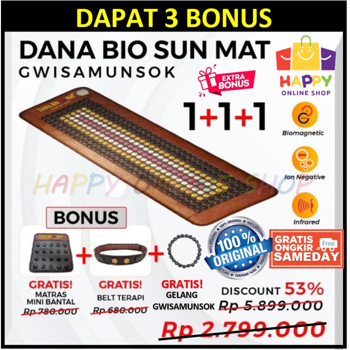 Terapi Dana Bio Sun Mat Matras Terapi Kesehatan Kasur Terapi Panas Original