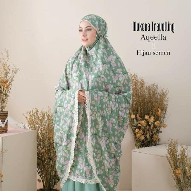 PKR.04Ja23ᴱ ‑ MUKENA DEWASA RAYON BALI NABILA RENDA PERALATAN SHALAT TERBARU RAYON RENDA NABILA