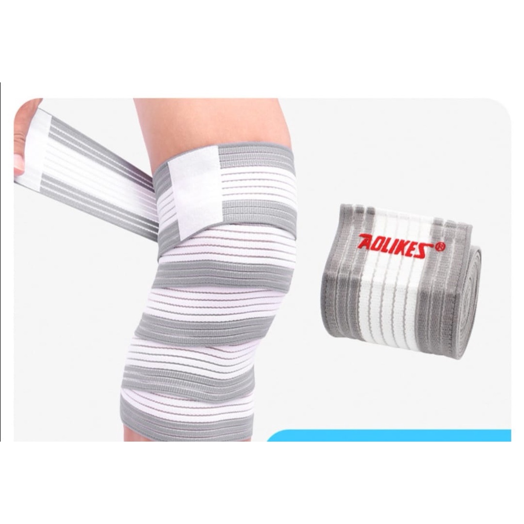 (COD) AOLIKES 1516 Knee Wrap Wraps Support Sleeve Deker Lutut Kaki Betis