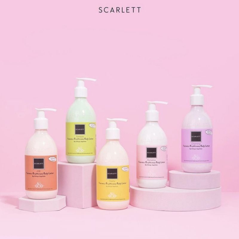 Scarlett Handbody Lotion all varian Romansa/Charming/Jolly/Freshy/Fantasia/Happy