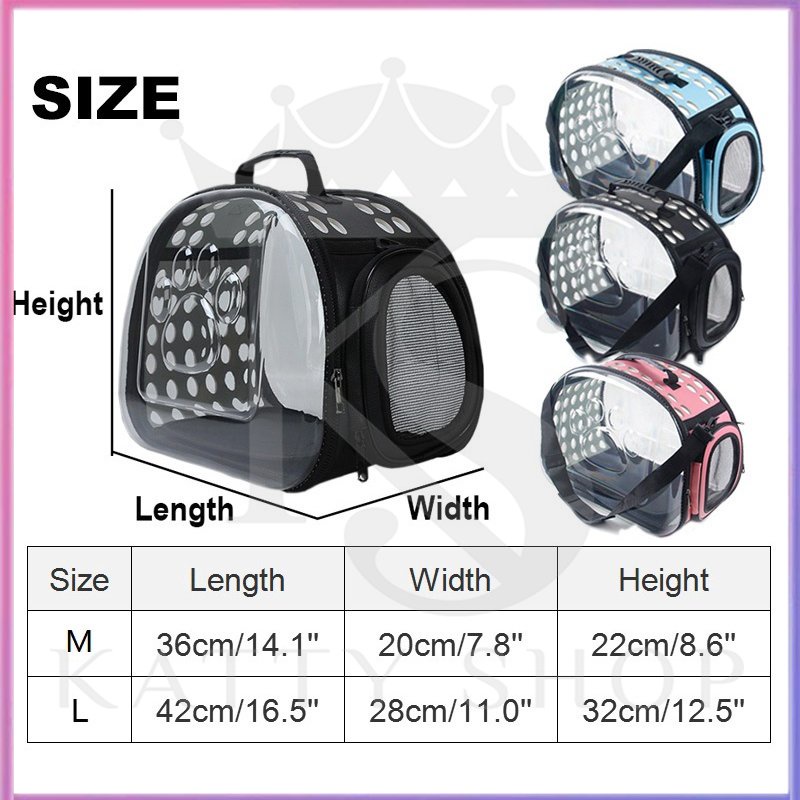 Tas hewan peliharaan/kucing dan anjing portable bag/travel bag/breathable cat and dog backpack