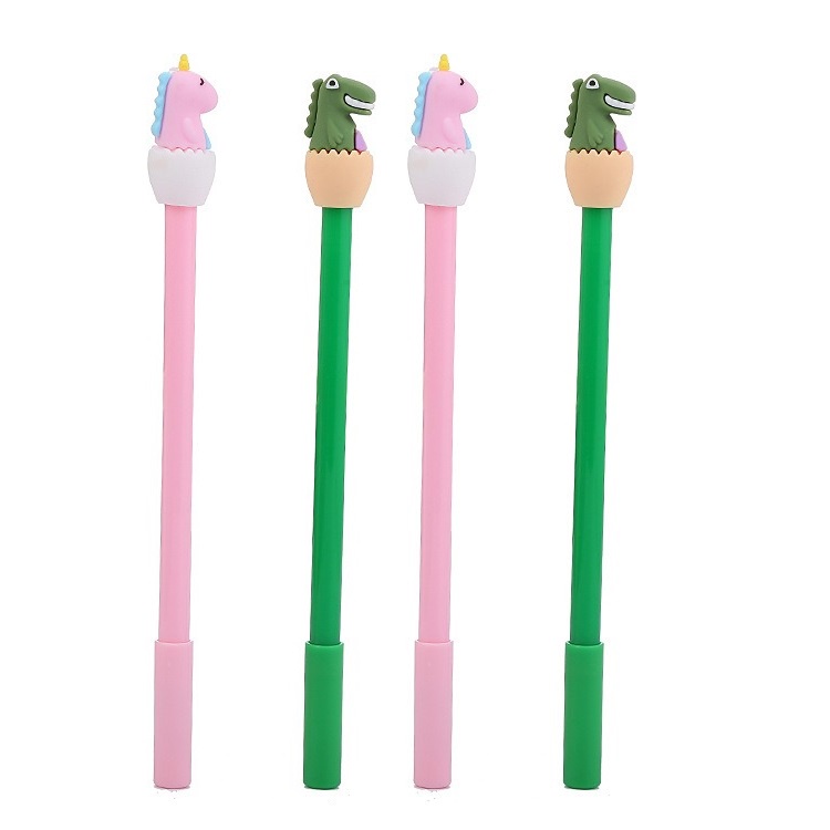 4pcs Pena Pen Pulpen Gel Set Tinta Cair Dinosaur GM-ST0188