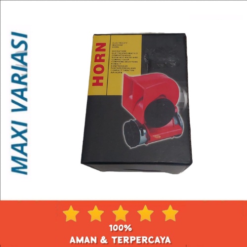 Klakson Nautilus Dinamo Merah Klakson Kapal Motor Mobil Stebel 12V 24V