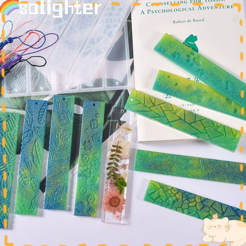 Solighter Bookmark Cetakan Handmade Fluid Arts Pendant Agate Casting Molds