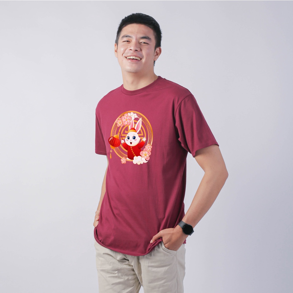 Kaos Imlek Lampion Rabbit New States Apparel Premium Pria dan Wanita