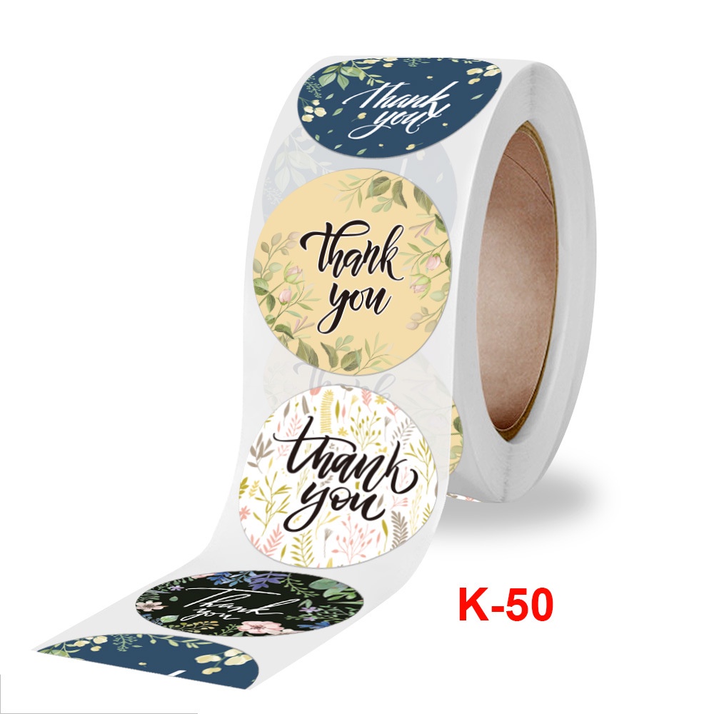 Khatinstore Pcs Stiker Label Roll Thank You - Sticker Stiker Label Makanan Thank You For Order - SLT04