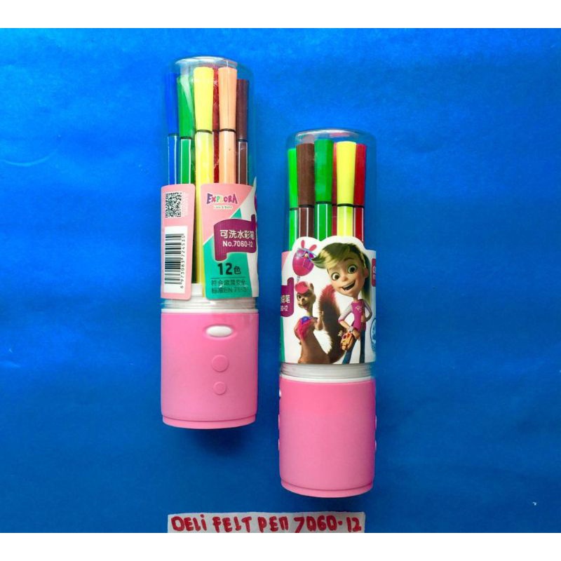 

DELI FELT PEN 7060 12 WARNA