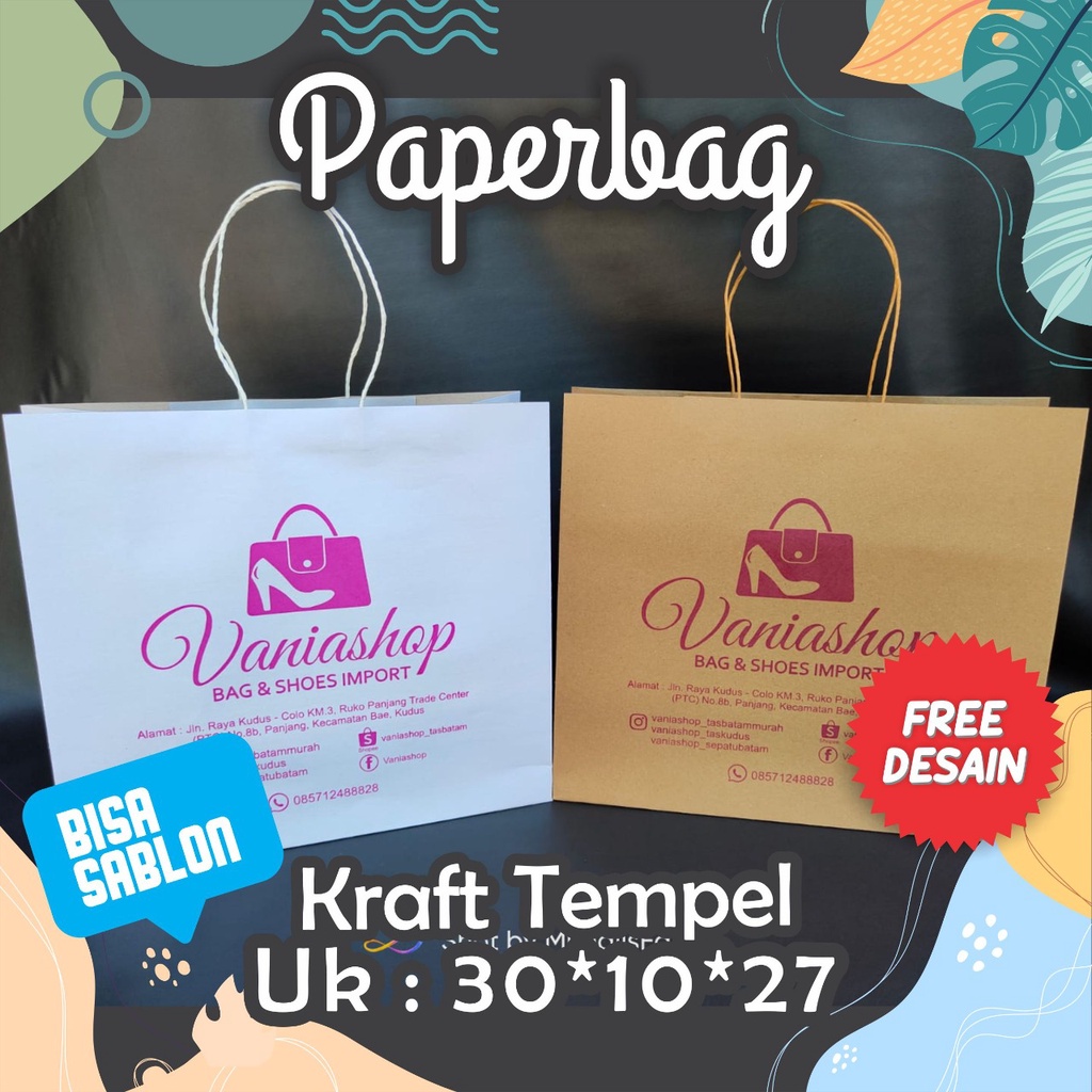 

Paperbag Custom Desain Paperbag Besar Custom Desain, Paperbag wadah baju, paperbag wadah tas, paperbag custom murah