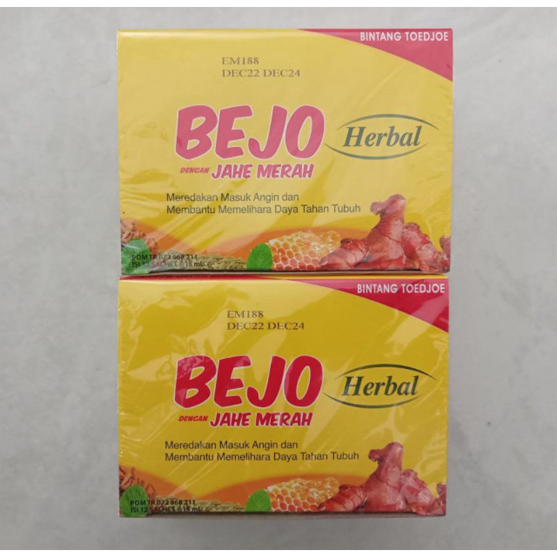 

Bejo Jahe Merah Herbal 12 saset