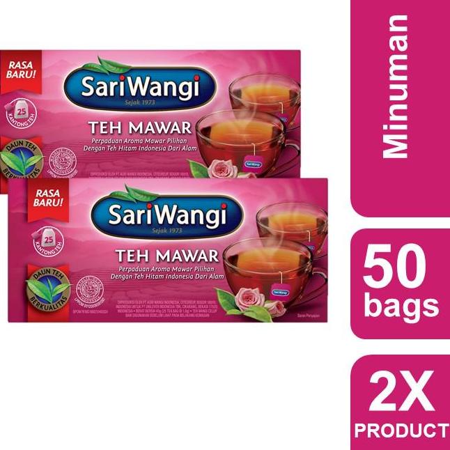 

Kode0w0Vk Sariwangi Teh Mawar Celup Twinpack 2 x 45 gr (50 pcs)