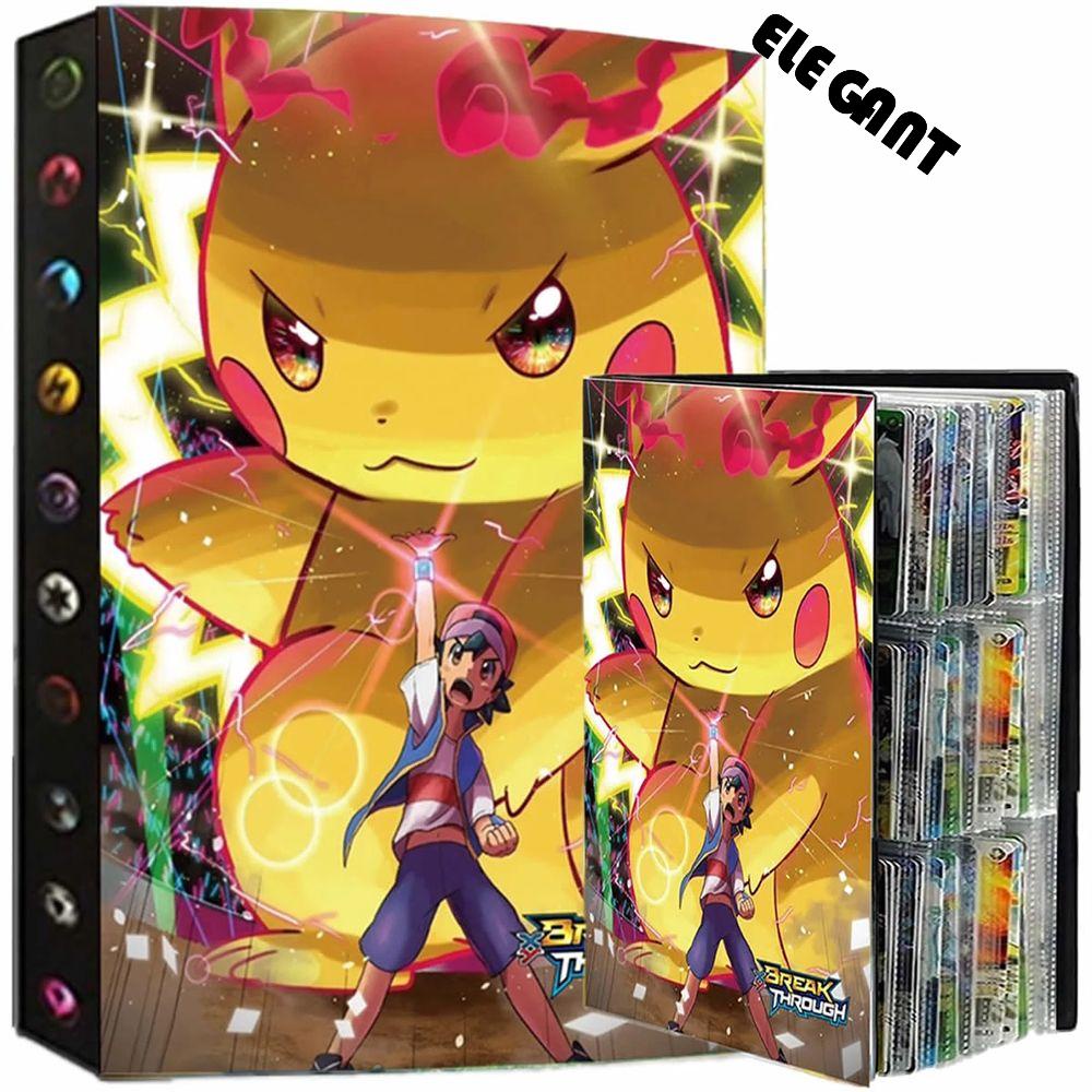 Buku Album Holder Kartu Game Pokemon Pikachu Bluesky 432 Untuk Mainan Anak