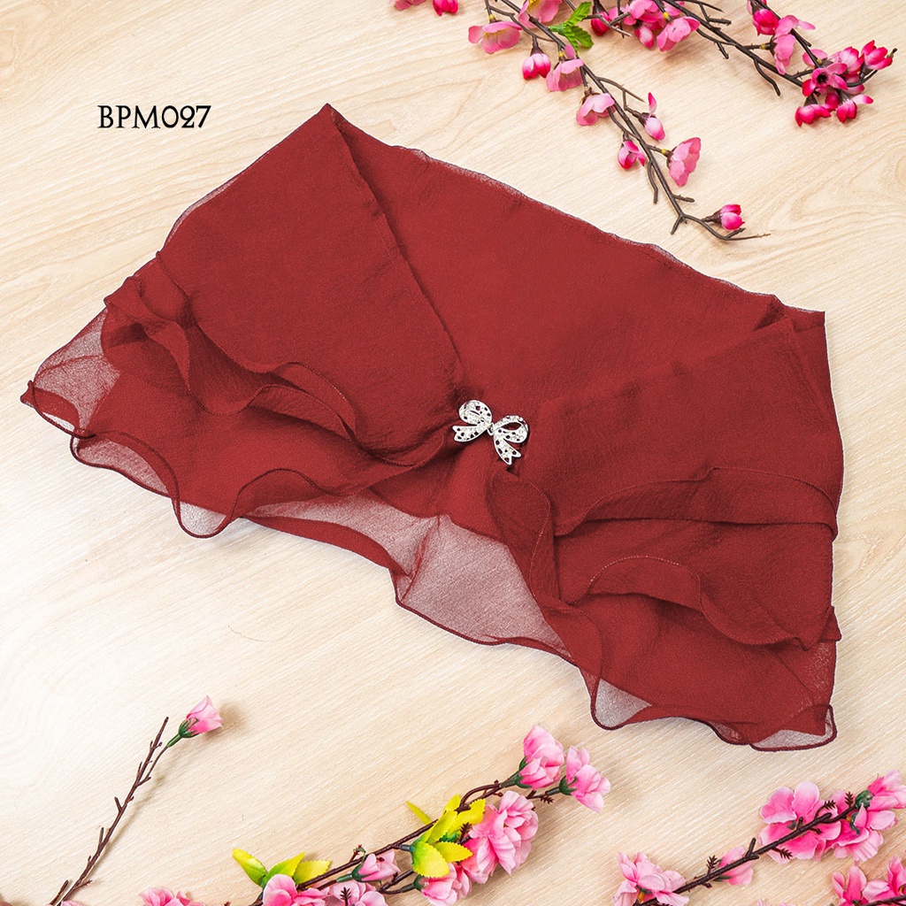 [PRODUCT BARU] BOLERO MAROON WANITA AKSESORIS PESTA BPM027