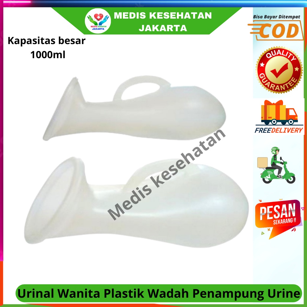 Pispot / Urinal Wanita / Urinal dewasa untuk wanita Wadah Kencing Urinal wanita 1000ml 1L