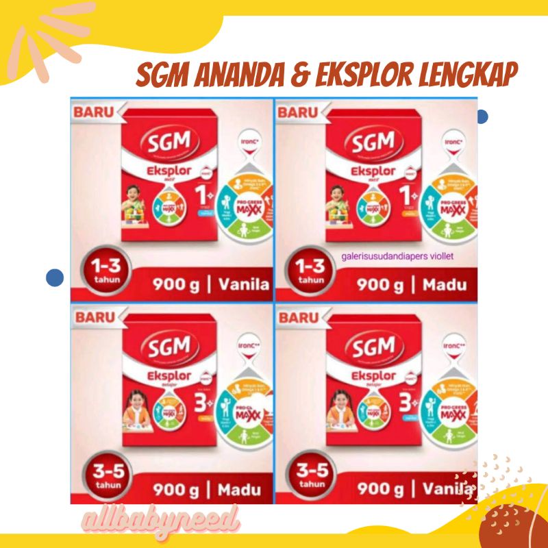 susu baby bayi SGM sgm ananda 0-6 6-12 1+ 3+ 5+ soya 400 600 900 1000 g gr 1 kg murah jawatimur