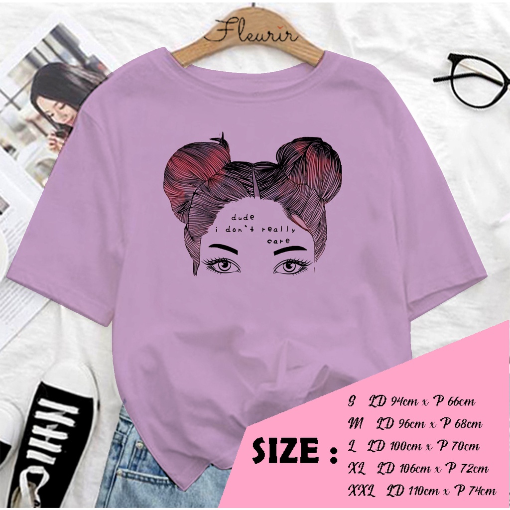 FLEURIR - COD KAOS WANITA DUDE DONT PRIA REMAJA DEWASA UNISEX TSHIRT JUMBO