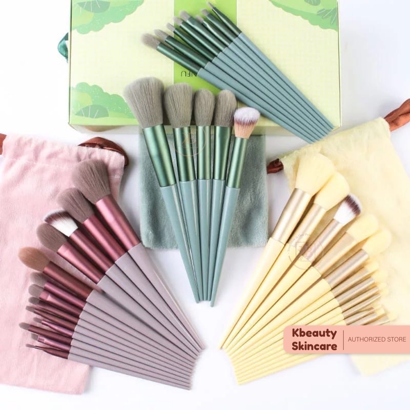 BRUSH SET ISI 20 PCS / 13 PCS BRUSH MAKEUP SET / brush 3in1