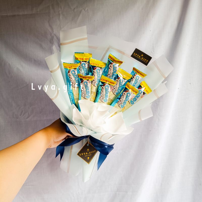 (SNACK 0063) Buket snack premium cloud9 chrunchy | Buket snack wisuda | Buket snack ulang tahun | Buket anniversary | Buket hari guru | Buket hari ibu | hadiah wisuda | kado ulang tahun