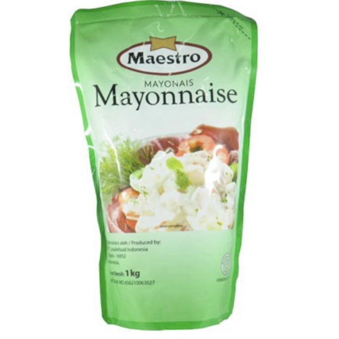 

Mayonaise Maestro 1kg 1 Dus isi 10 pcs