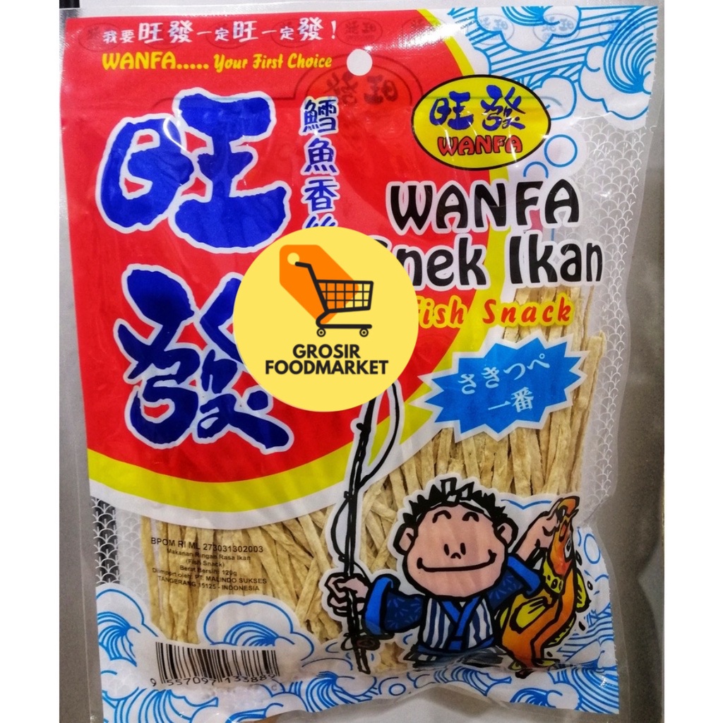 ￼[DISKON] WANFA SNEK IKAN 120G/DRIED FISH FILLET/SNACK JUHI IKAN IMPOR/DIHU/JUHU FISH/STIK IKAN/MAKA