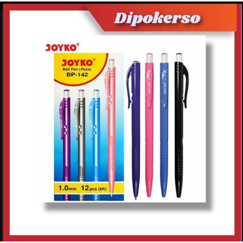 

BP 142 Pulpen Joyko Lusinan (12pcs)
