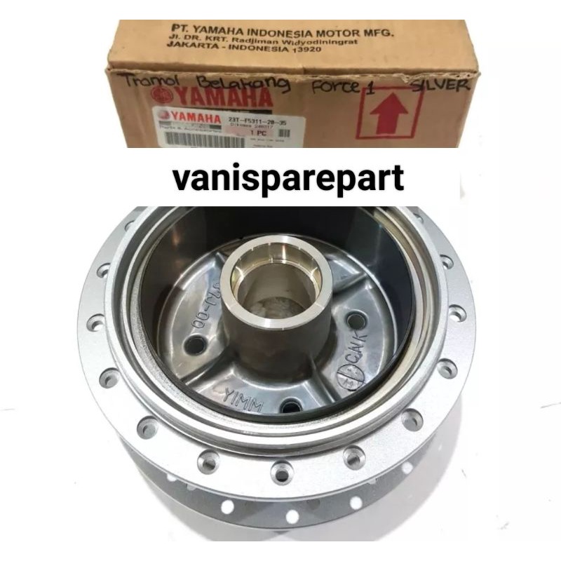 TROMOL BELAKANG FORCE ONE FIZ R SILVER 23T ORIGINAL YAMAHA