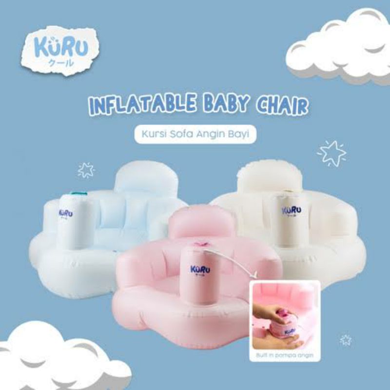 Kuru Inflatable Baby Chair Kursi Sofa Angin Bayi