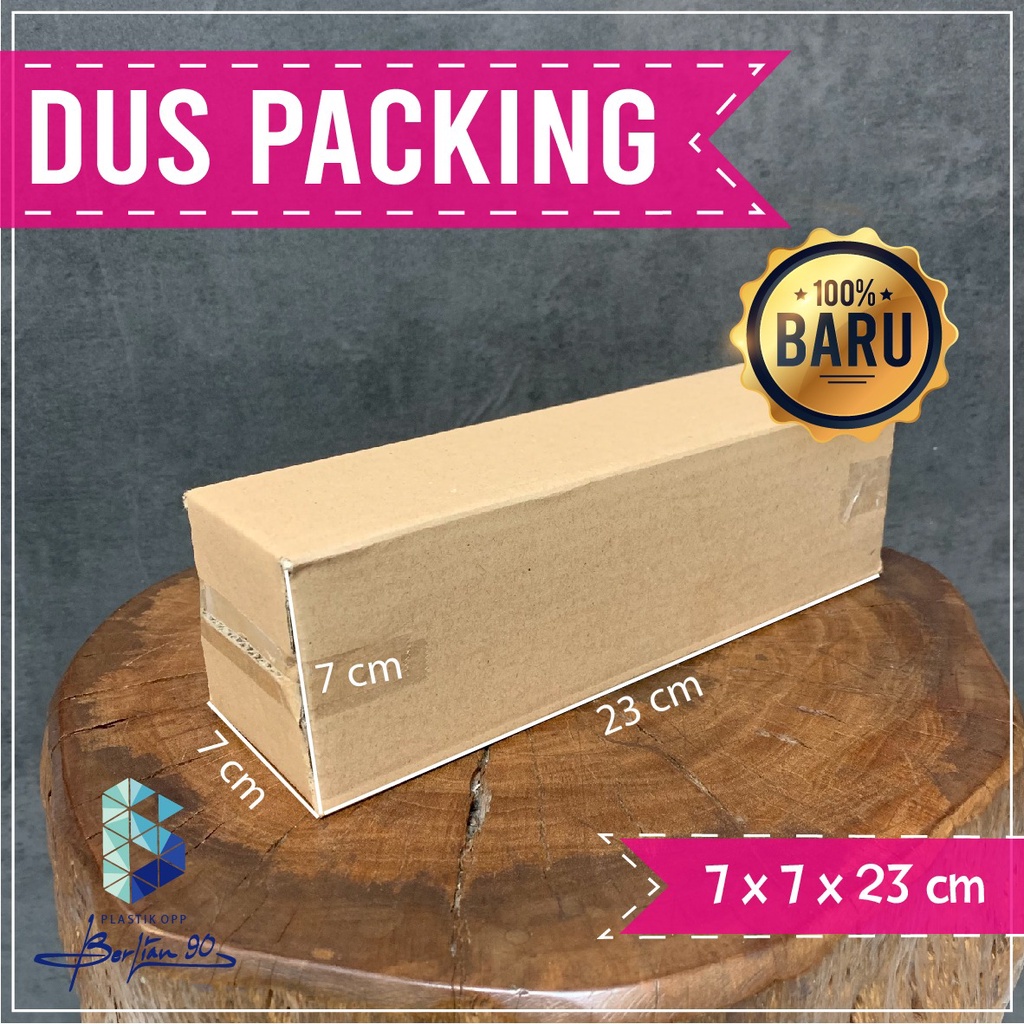 

Kardus Packing 7x7x23 cm Tebal / Karton Box Packaging Dus Baru Polos Murah / Dus Packing Coklat
