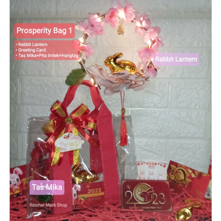 

Hampers Imlek - Prosperity Bag- Hampers Sincia Chinese New Year Tas Tote bag- Rabbit Lantern