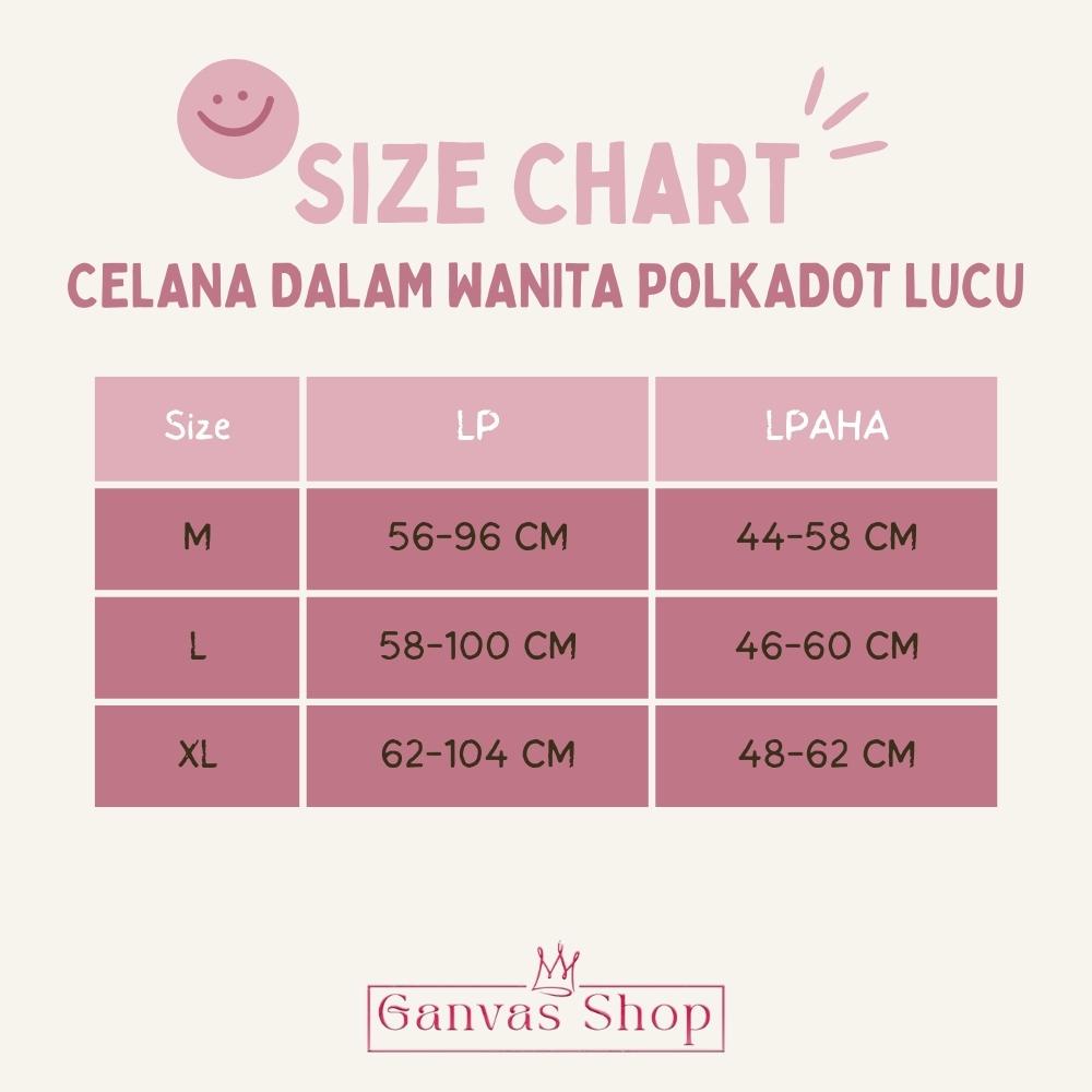 celana dalam wanita bahan katun lembut - celana dalam wanita renda sexy polkadot (CD-132)