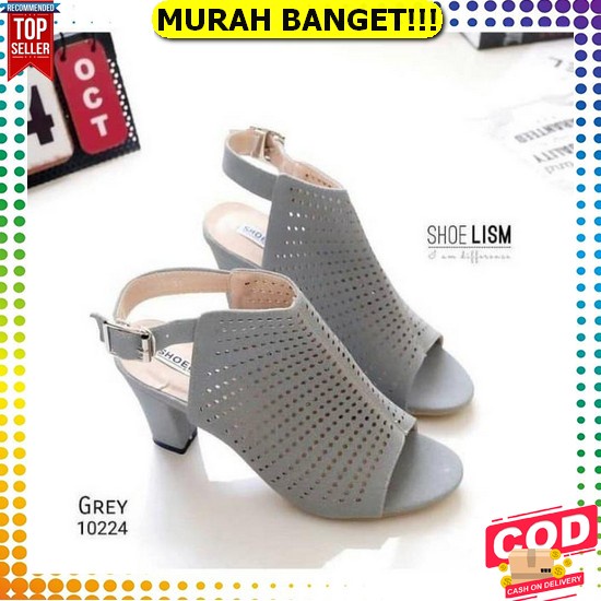 Sendal Heels Slop Wanita Dengan Hak Tahu Kaca 3Cm Gaya Eksklusif Untuk Pesta Dan Kasual Abbushoes Hn