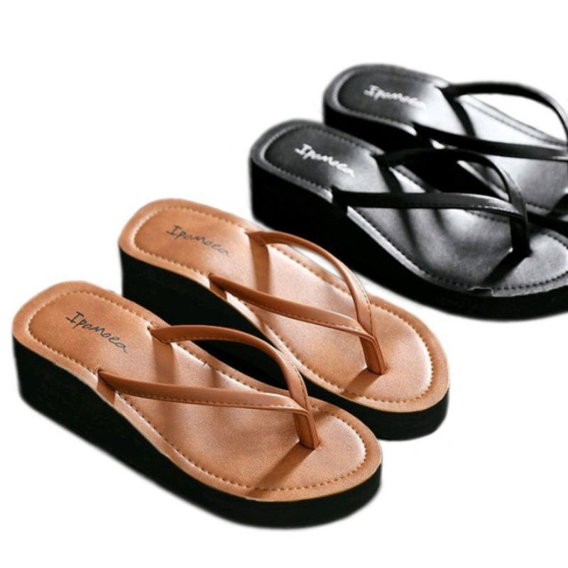 (SD16) Sandal Japit Wanita Wedges Sandal Santai Sandal Wedges