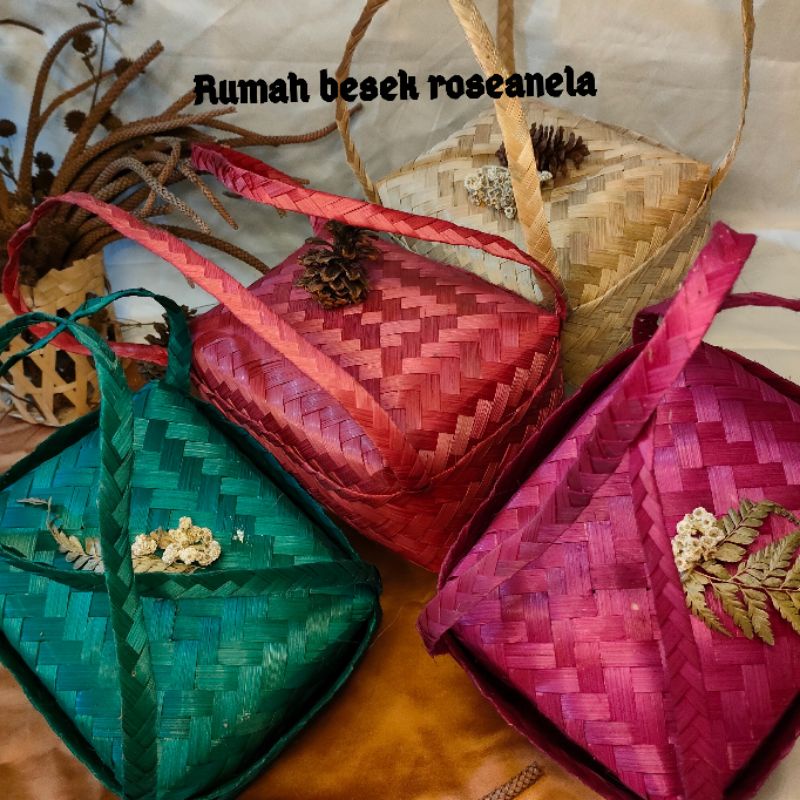 Besek Warna Jinjing 20x15 Termurah Hampers Nastar Purwokerto