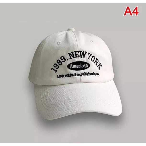 Topi fashion pria/wanita|Topi Baseball distro||Topi baseball pria||Topi Pria ||Topi bergaya|| 1989 new york||Topi Kekinian||Topi masa kini||Trend